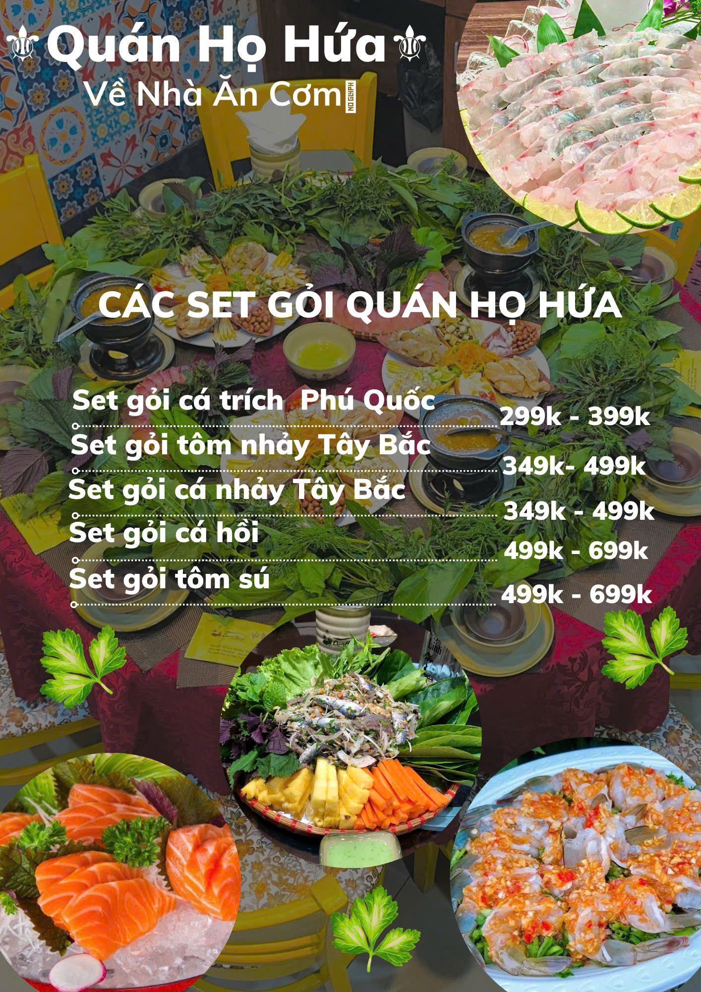 Menu Quán Họ Hứa - Tố Hữu 4 