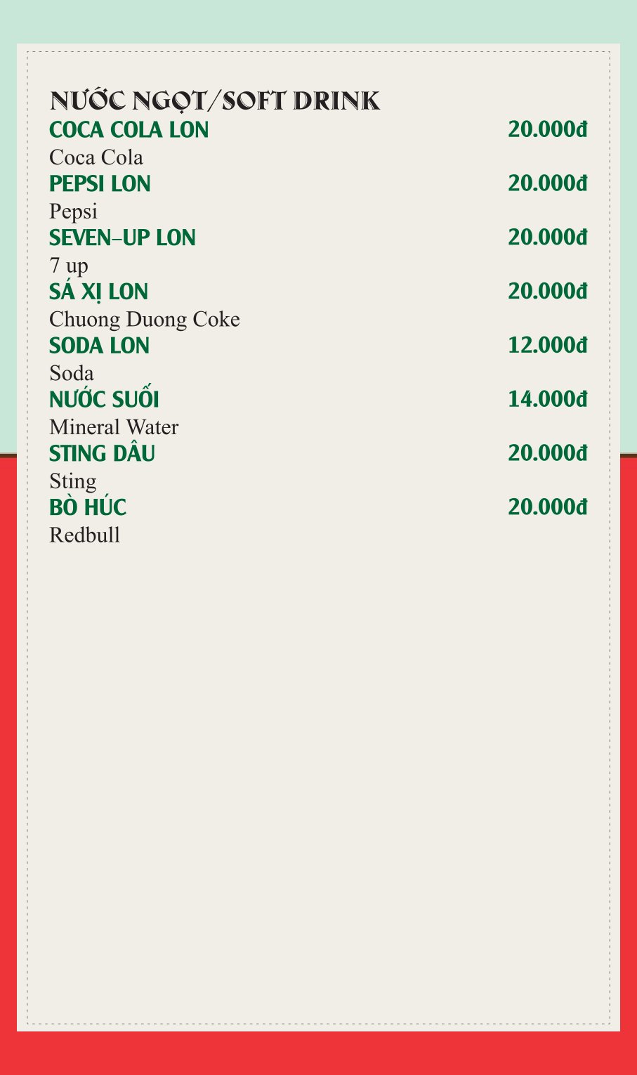 Menu Rạng Đông - Cách Mạng Tháng 8 14 