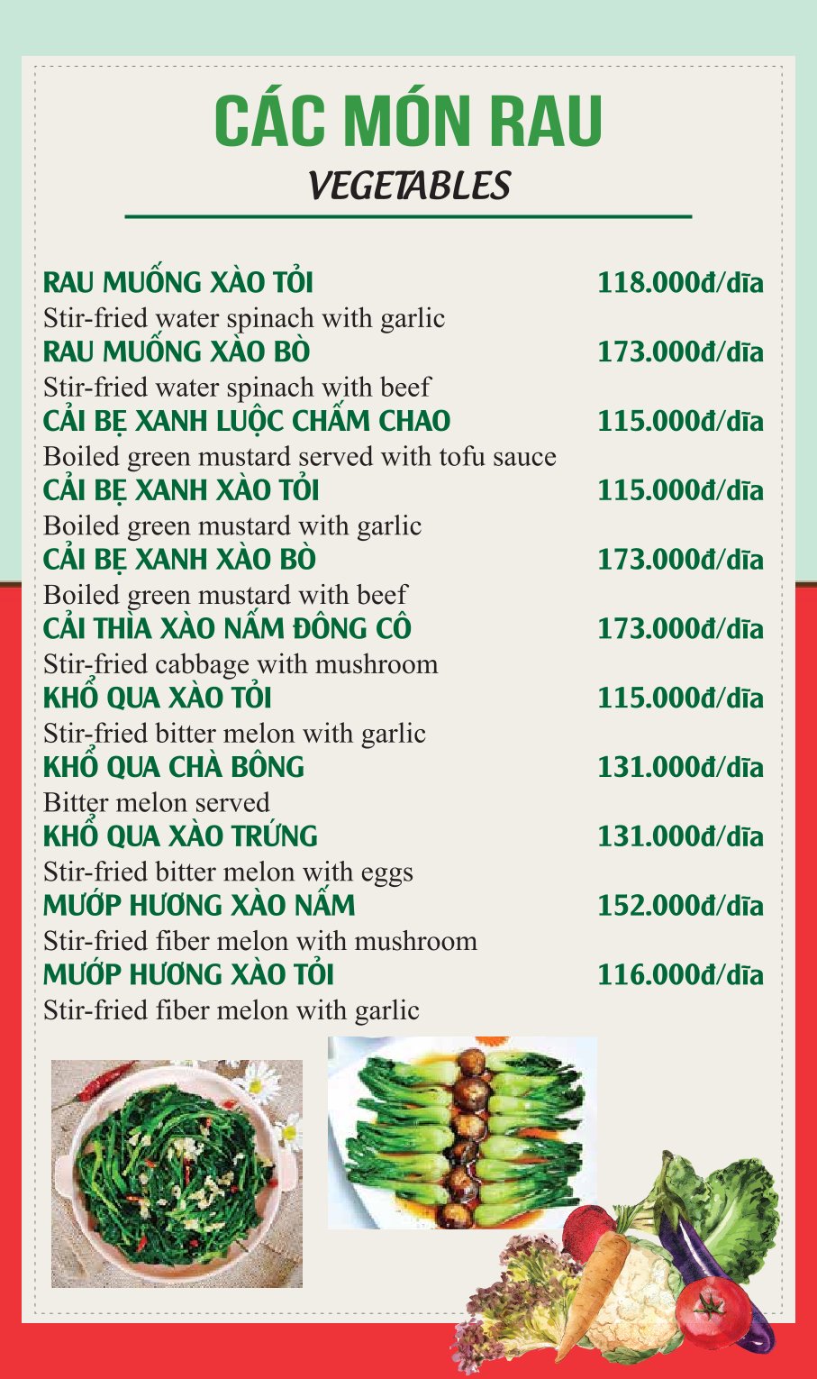 Menu Rạng Đông - Cách Mạng Tháng 8 3 