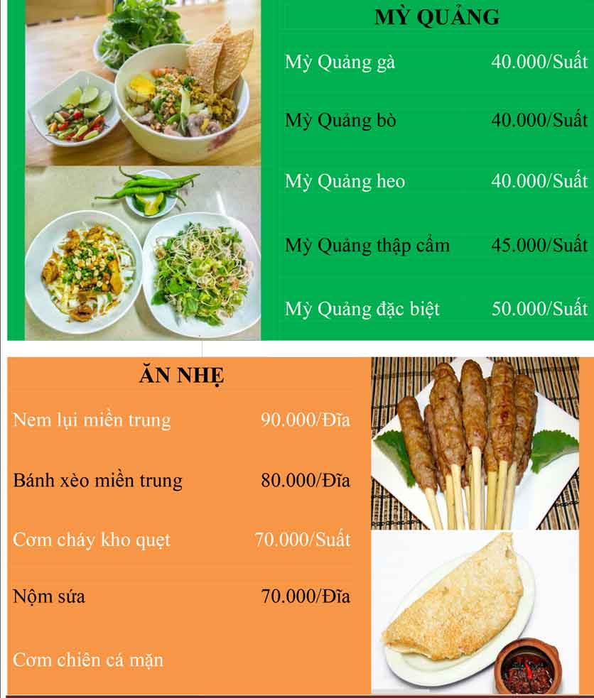 Menu Bánh Tráng Thịt Heo Cô Bống - Quan Nhân 3