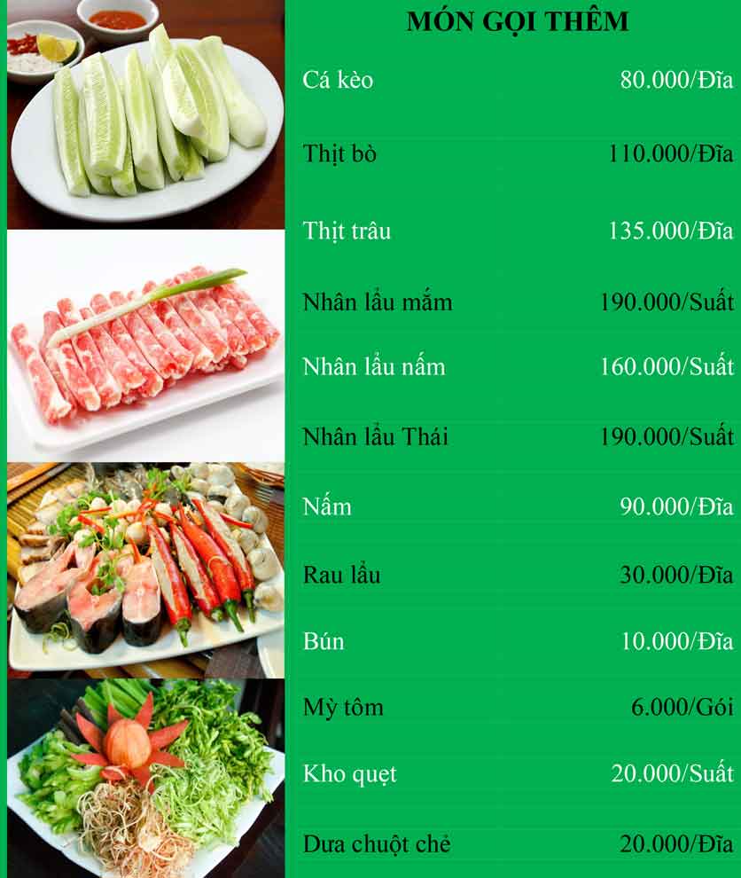 Menu Bánh Tráng Thịt Heo Cô Bống - Quan Nhân 6