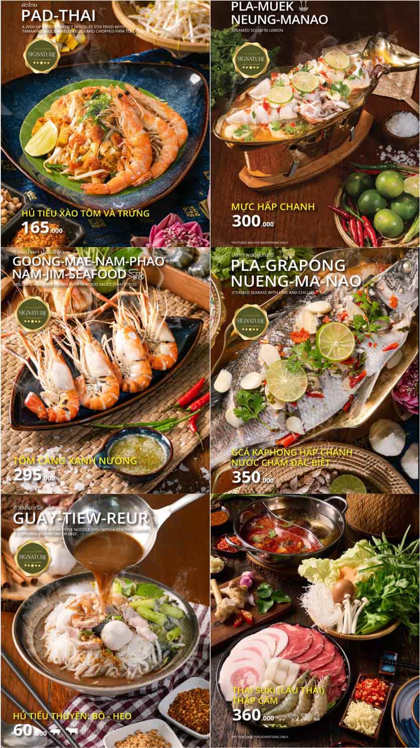 Menu Bếp Thái An An - Porja Thai - 545 Minh Khai 2 