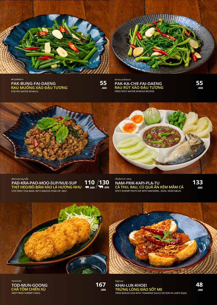 Menu Bếp Thái An An - Porja Thai - 545 Minh Khai 7 