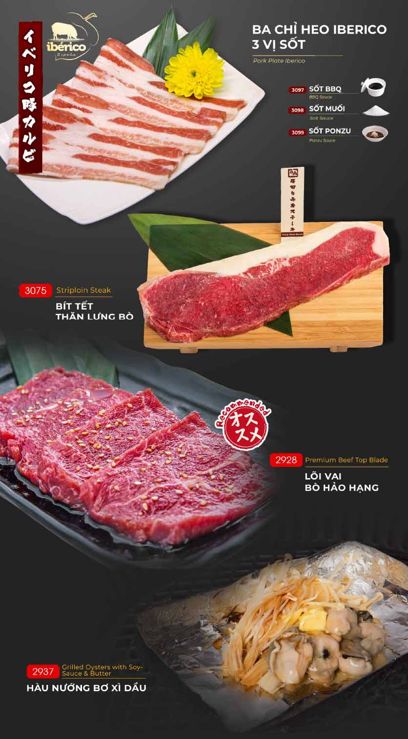 Menu Gyu-Kaku – Aeon Mall Long Biên 20 