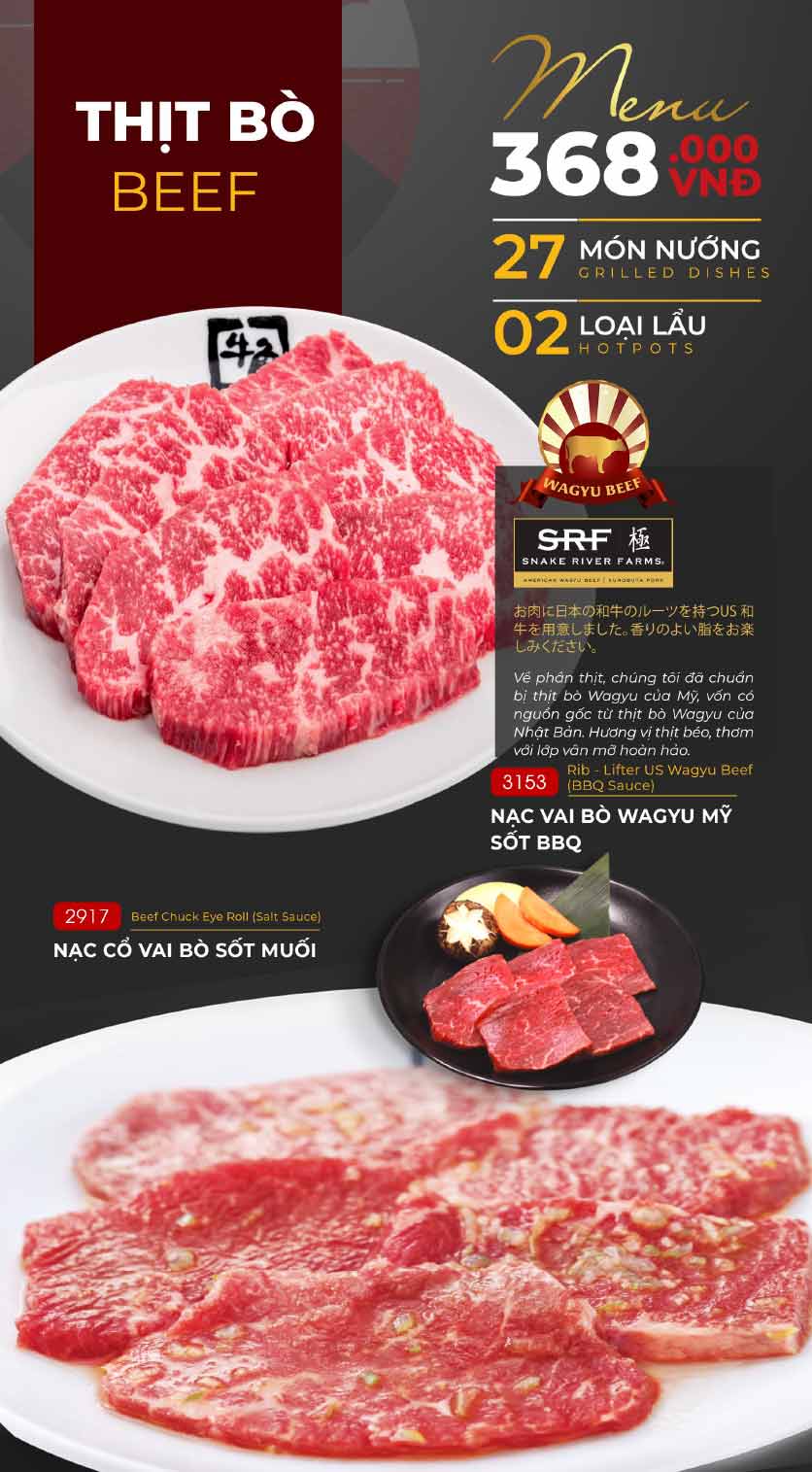 Menu Gyu-Kaku – Aeon Mall Long Biên 23 