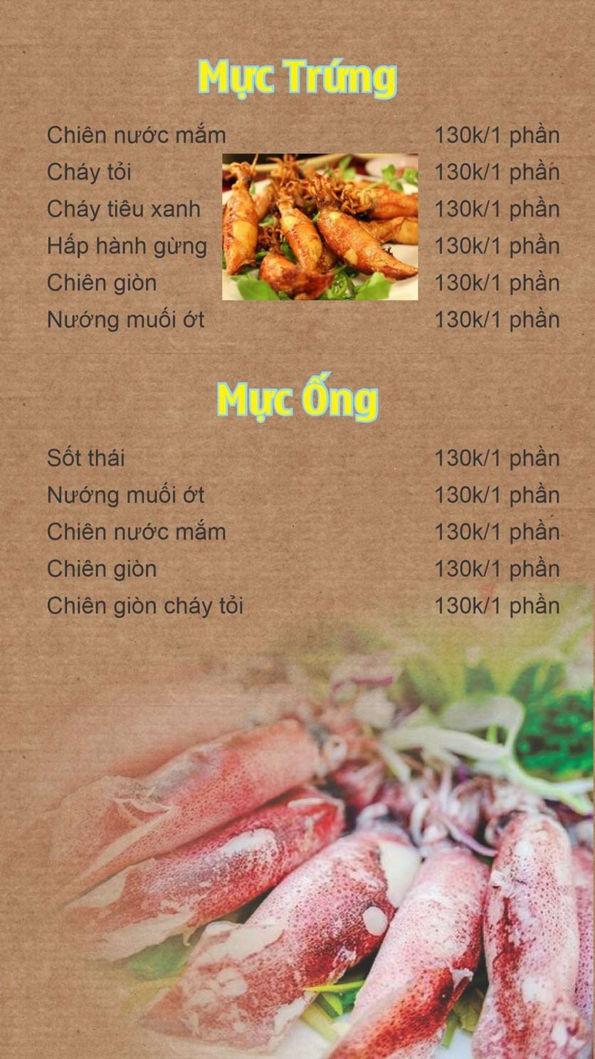 Menu Quán Ốc Boom - Lê Văn Sỹ 8
