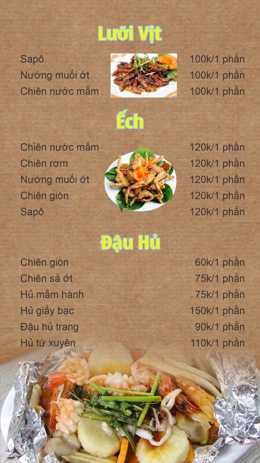 Menu Quán Ốc Boom - Lê Văn Sỹ 9