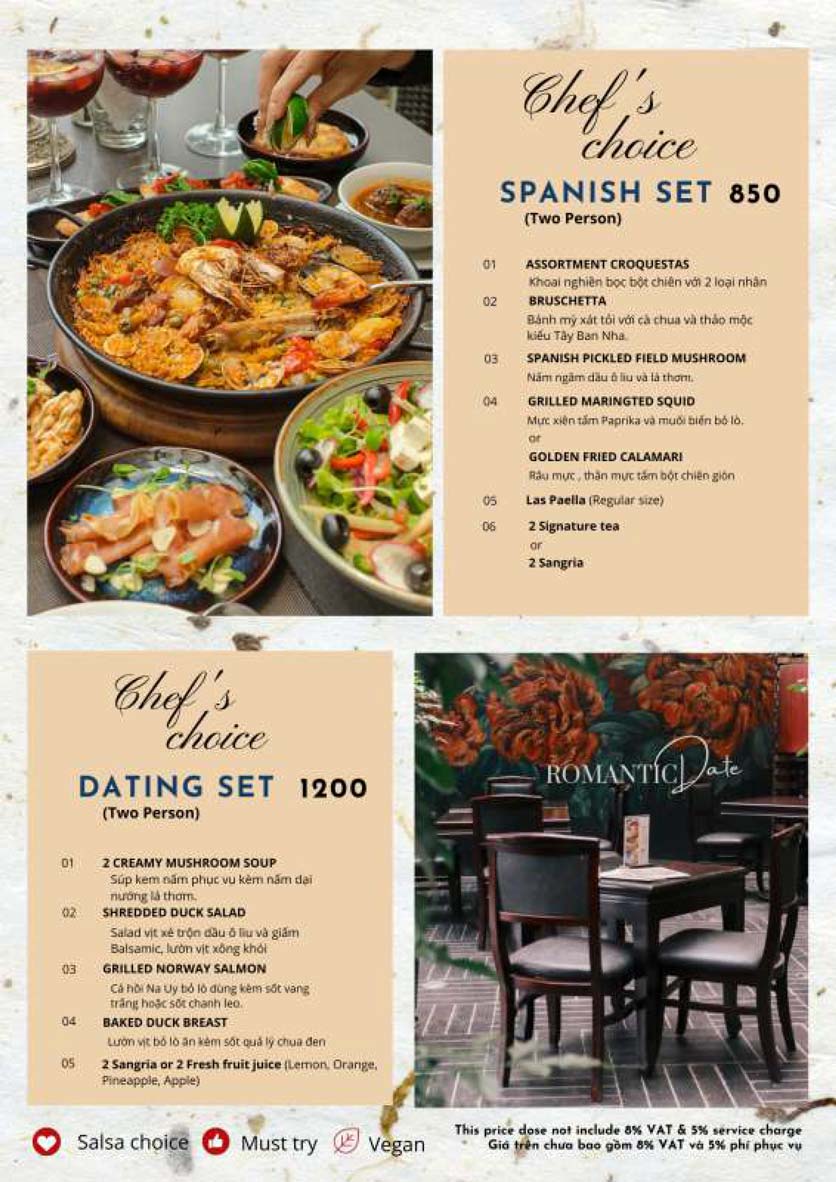 Nhà hàng La Salsa Xuân Diệu Xem menu và ưu đãi PasGo