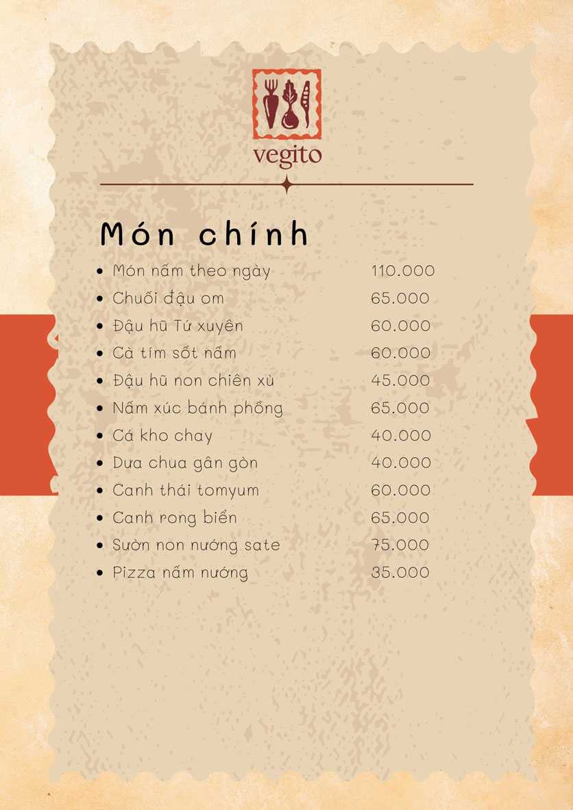 Menu Chay Vegito - Ngô Thì Nhậm 1 