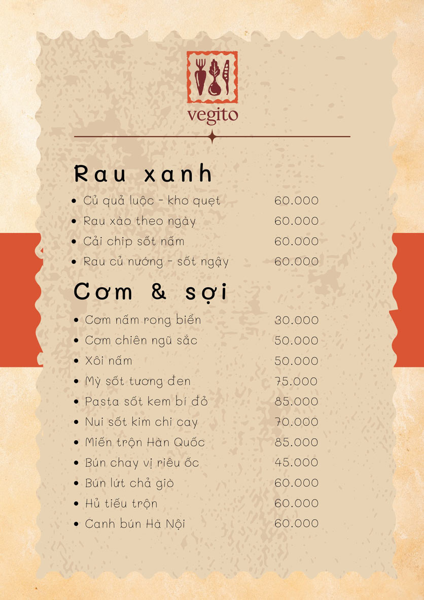 Menu Chay Vegito - Ngô Thì Nhậm 3 