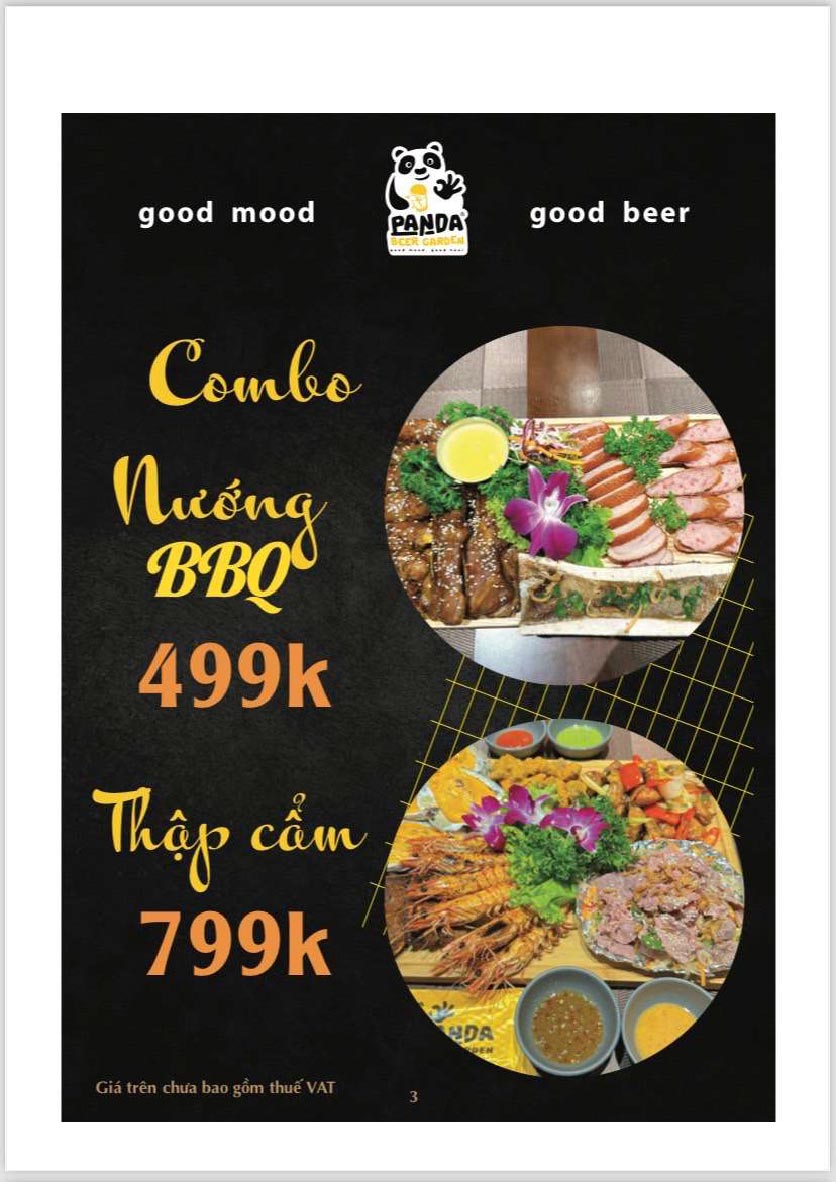 Menu Panda Beer Garden - Nguyễn Xiển 3