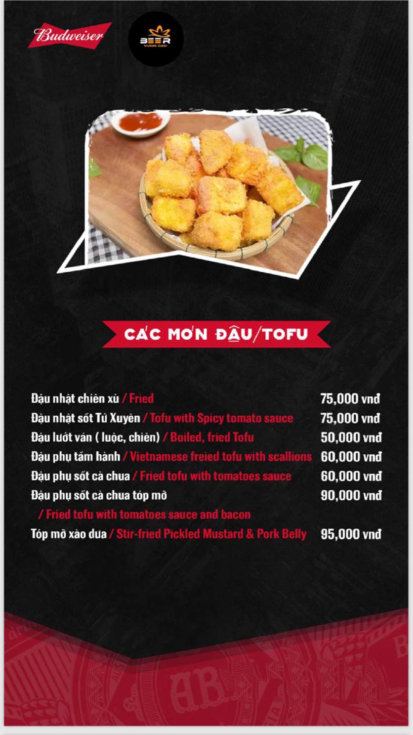 Menu Beer Vườn Đào - Long Biên 4