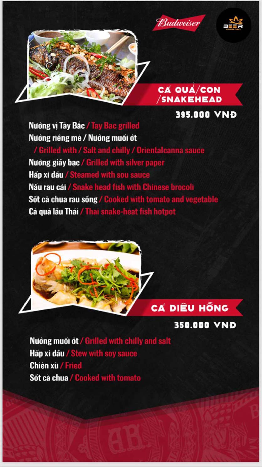 Menu Beer Vườn Đào - Long Biên 7