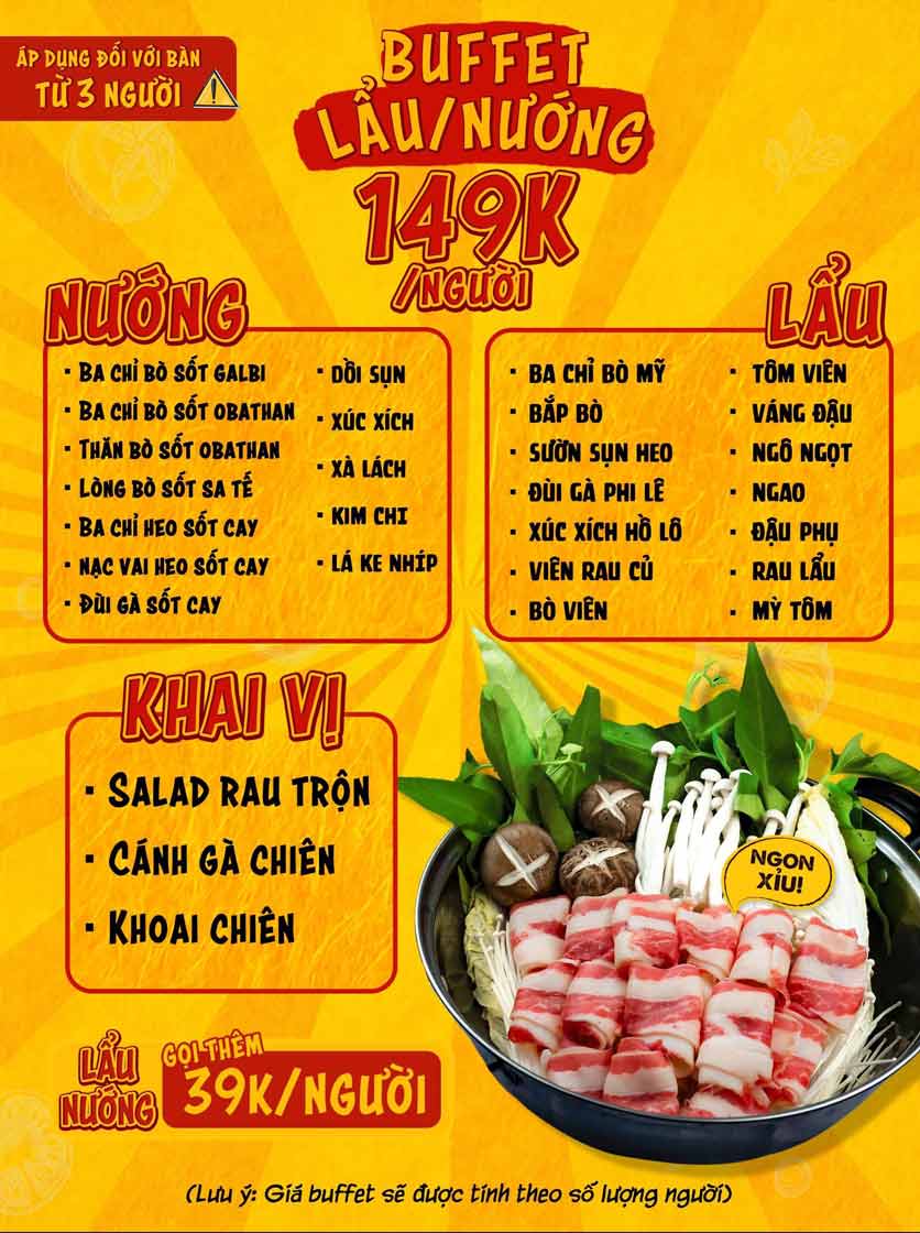 Menu Deli 4B BBQ & Hotpot - Nguyễn Văn Lộc 4 