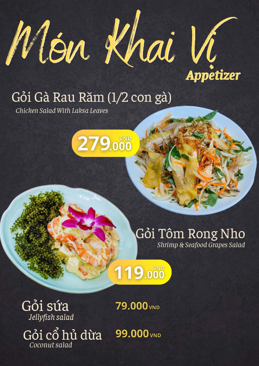 Menu Gà Bản - Cao Thắng 2