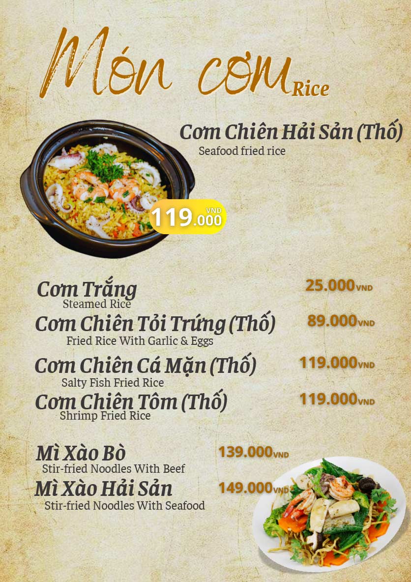 Menu Gà Bản - Cao Thắng 8