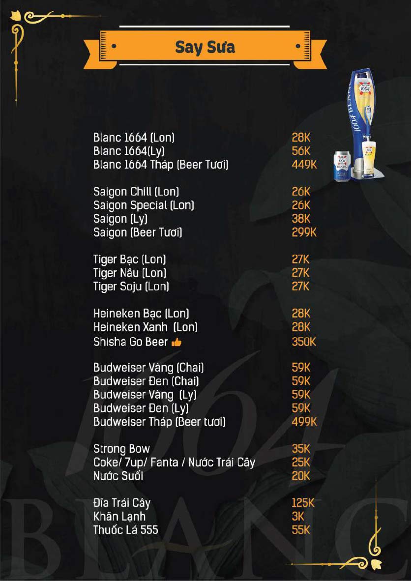 Menu Go Beer Rooftop - Đinh Bộ Lĩnh 8