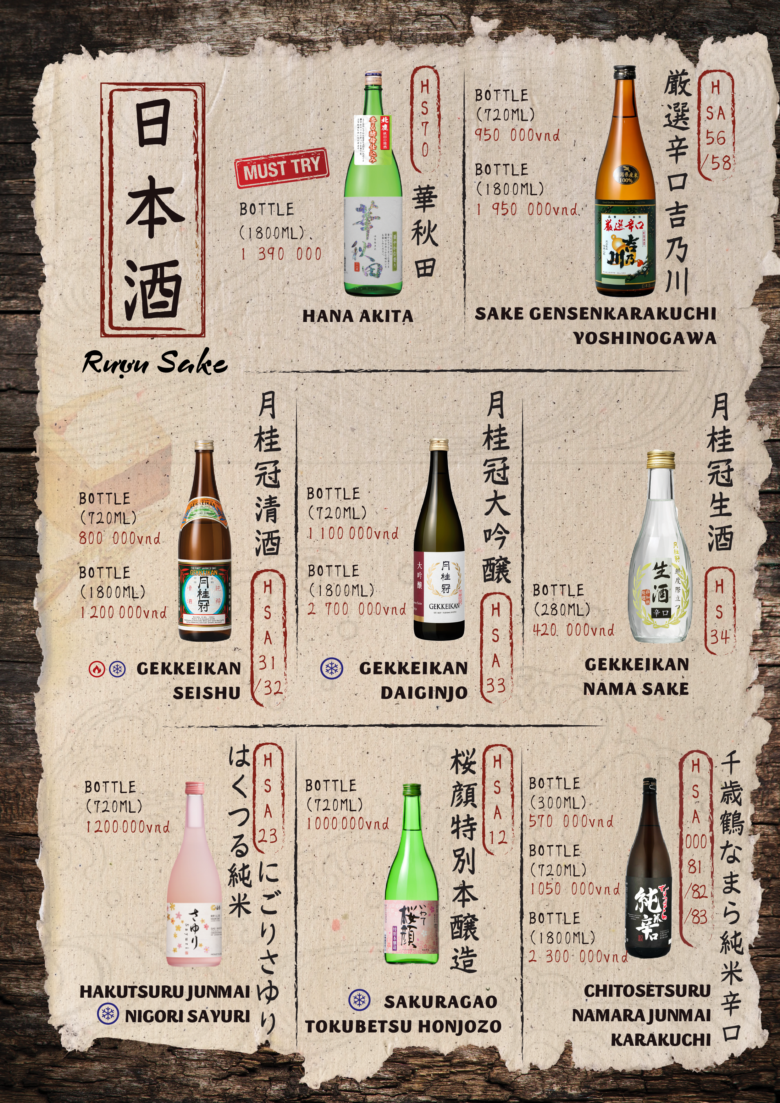 Menu Shamoji Robata Yaki - Trung Hoà 4 