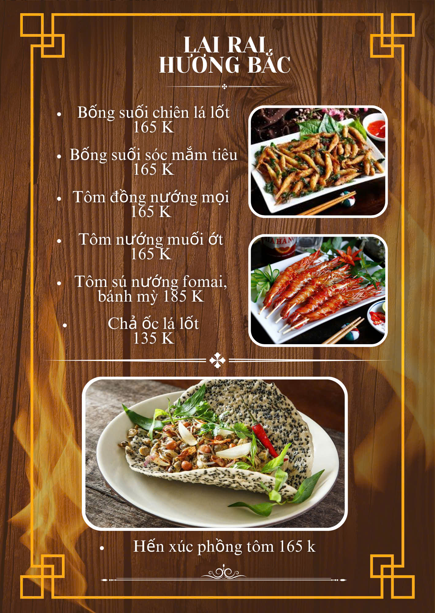 Menu Hương Bắc - Nguyễn Quốc Trị 5