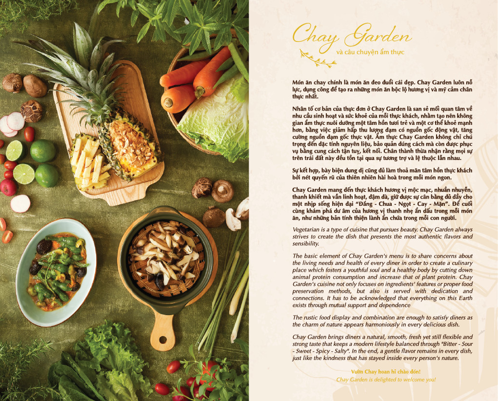 Menu Chay Garden Vegetarian Buffet & Tea House - Thảo Điền 1