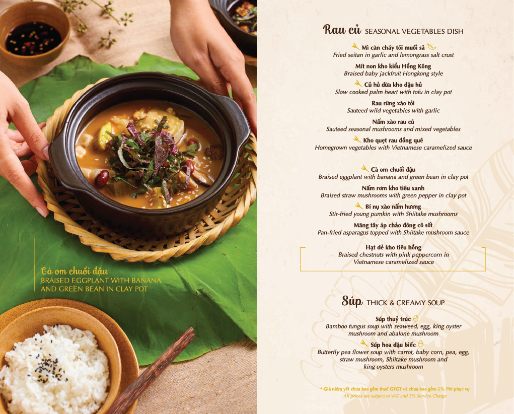 Menu Chay Garden Vegetarian Buffet & Tea House - Thảo Điền 6