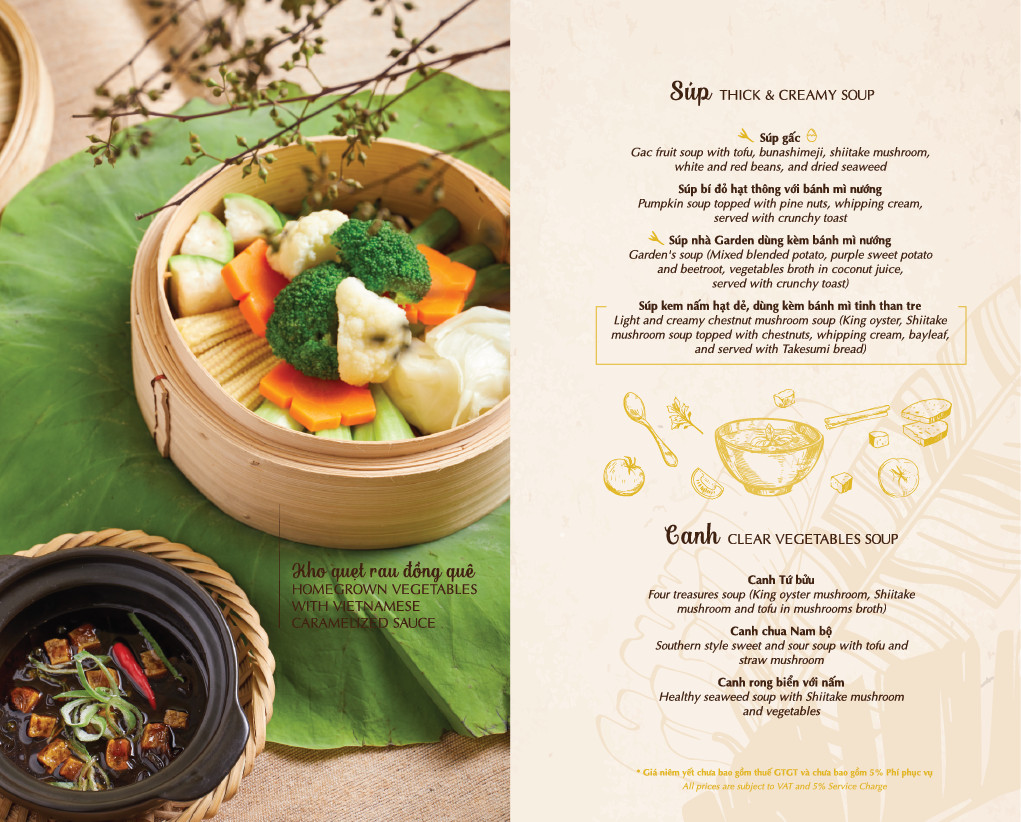 Menu Chay Garden Vegetarian Buffet & Tea House - Thảo Điền 7