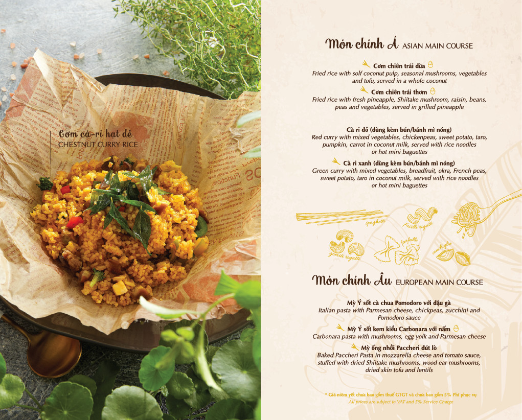 Menu Chay Garden Vegetarian Buffet & Tea House - Thảo Điền 9