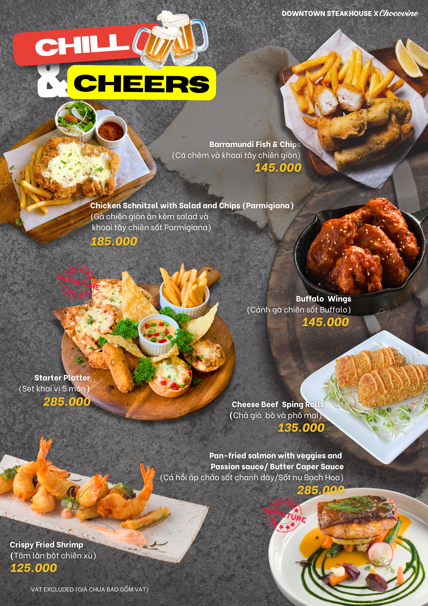 Menu Downtown Steakhouse - Nguyễn Thị Minh Khai 8 