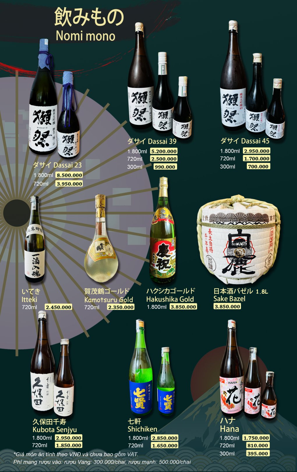 Menu Sushi House - Vạn Phúc 1 