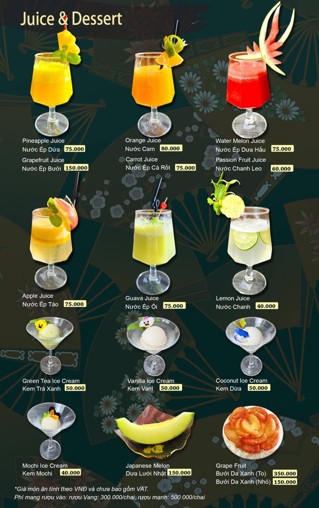 Menu Sushi House - Vạn Phúc 3 