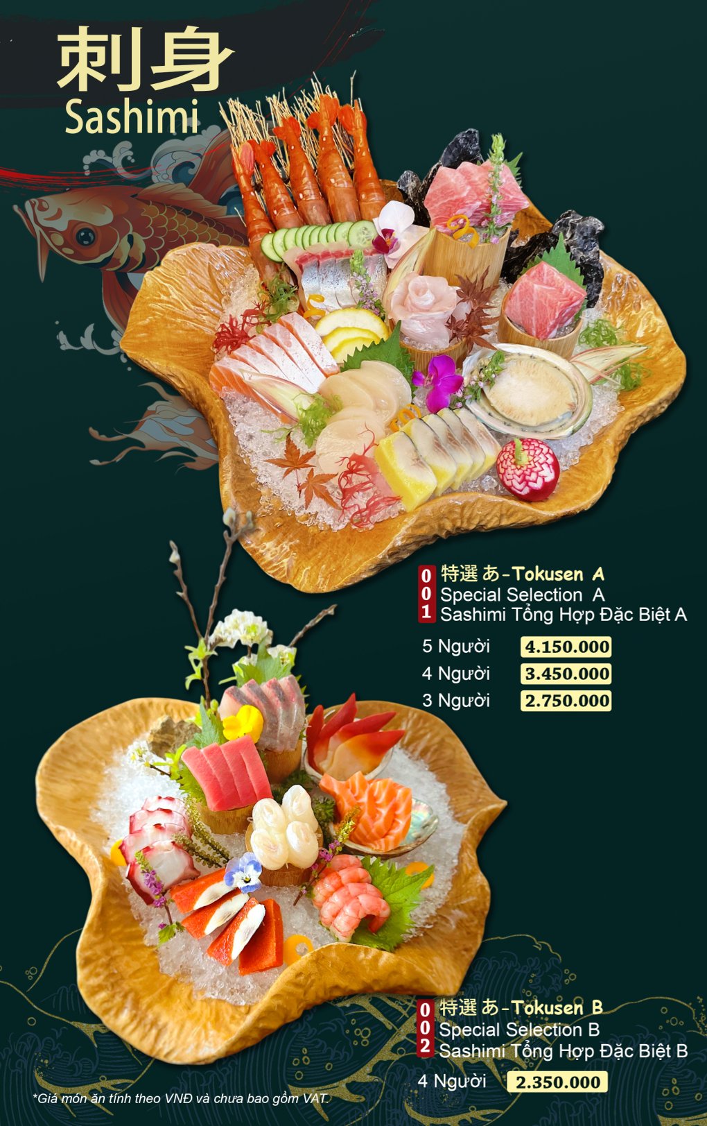 Menu Sushi House - Vạn Phúc 4 