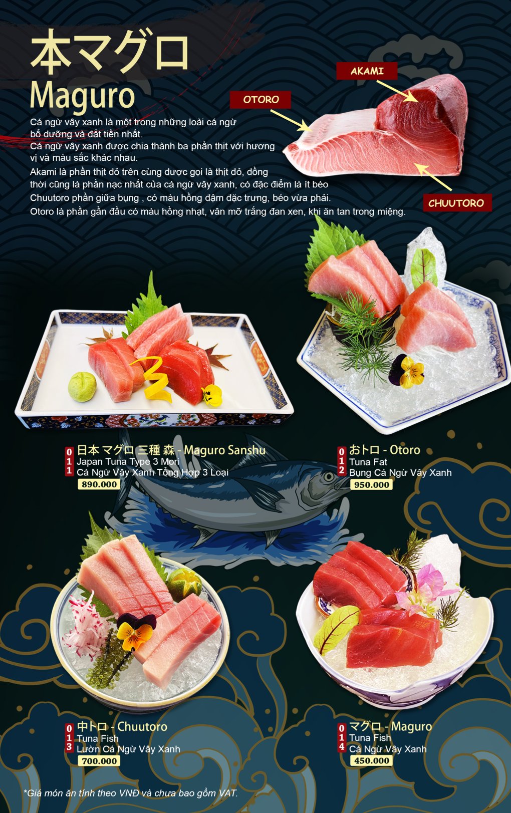 Menu Sushi House - Vạn Phúc 6 