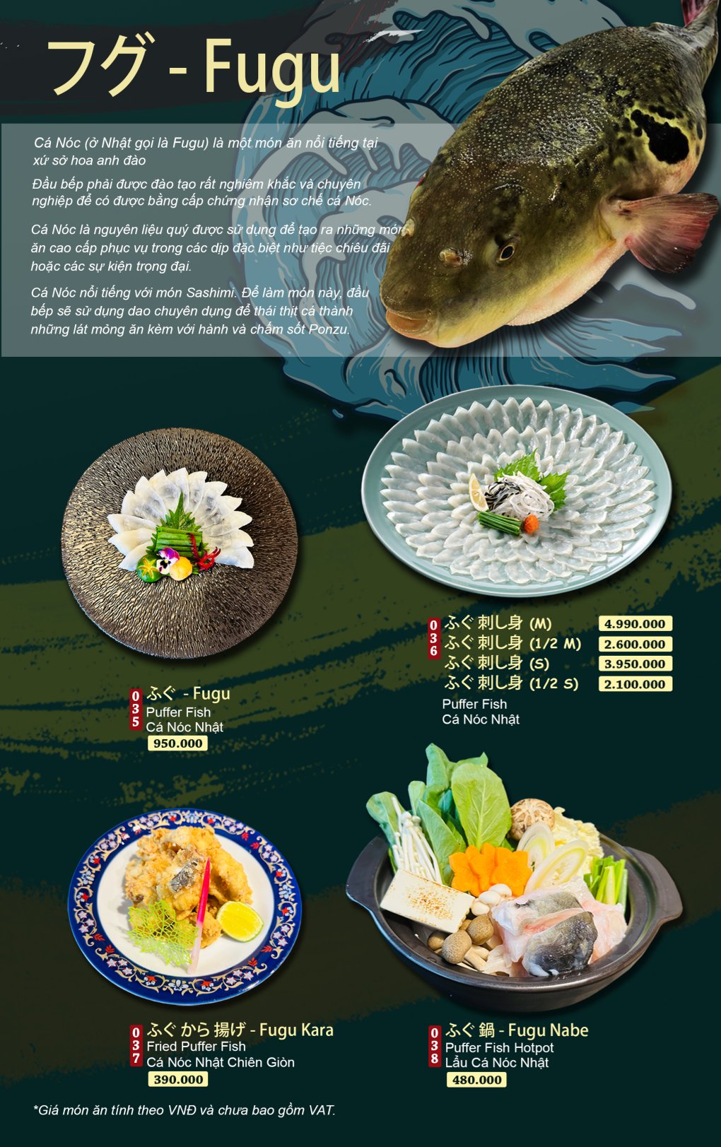 Menu Sushi House - Vạn Phúc 9 