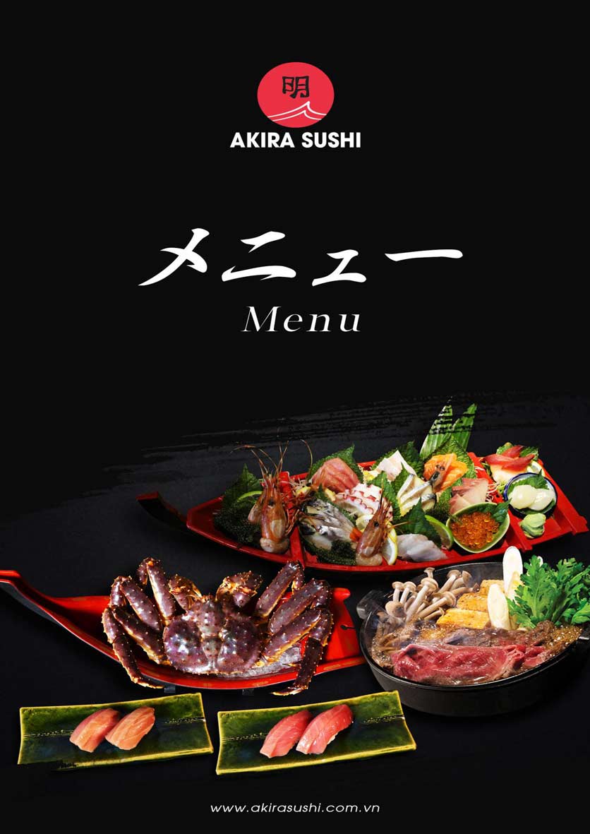 Menu Akira Sushi - Trần Phú 1