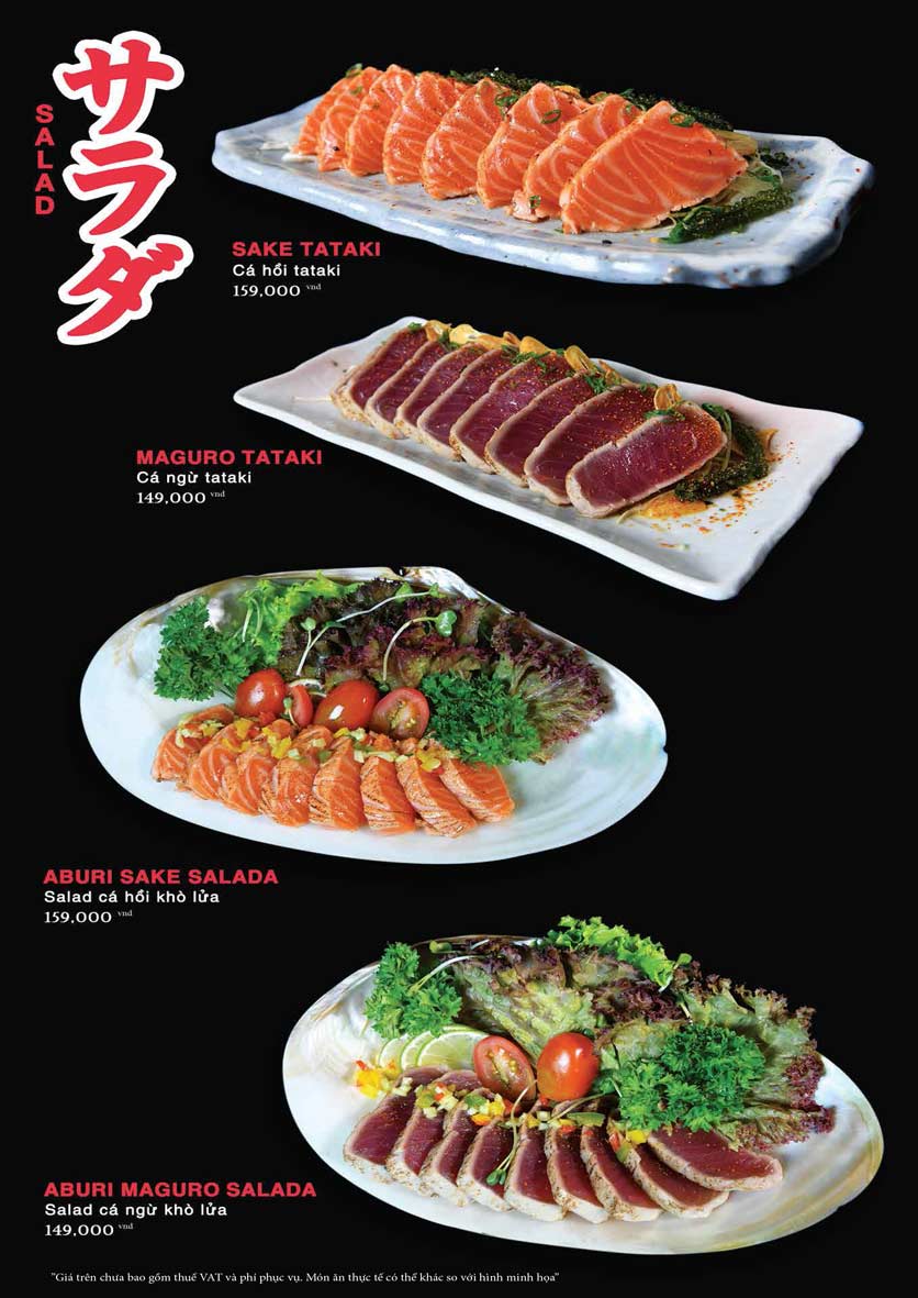 Menu Akira Sushi - Trần Phú 4