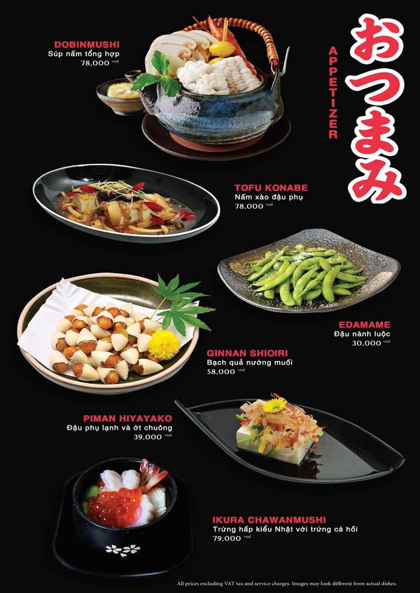 Menu Akira Sushi - Trần Phú 5