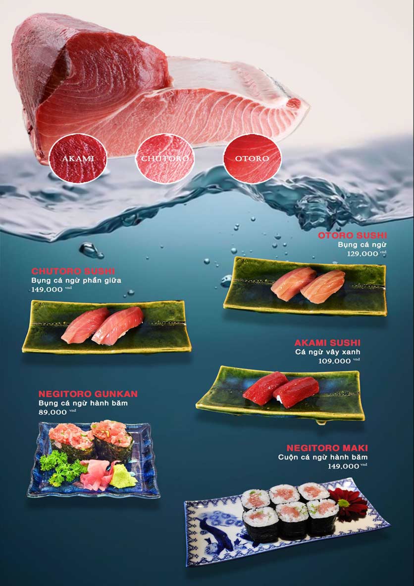 Menu Akira Sushi - Trần Phú 7