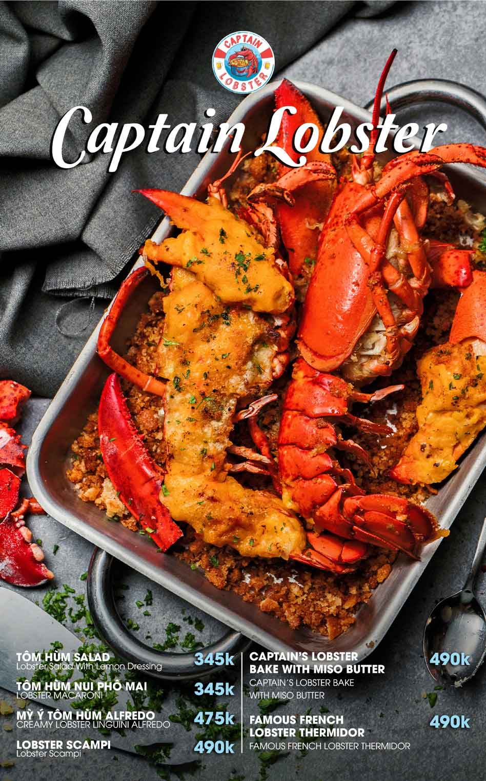 Menu Captain Lobster - Phan Xích Long 5