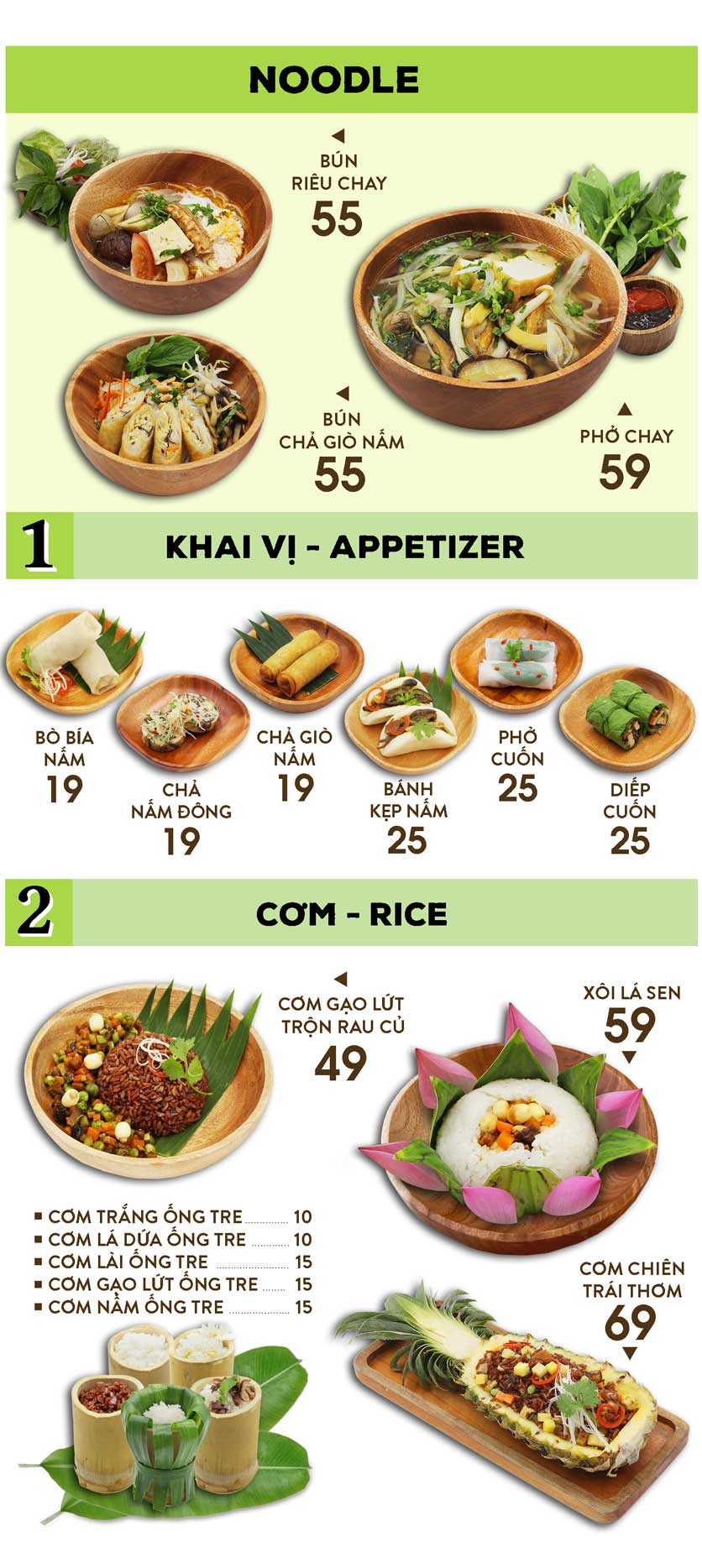 Menu Chay 4An - Cao Thắng  4 