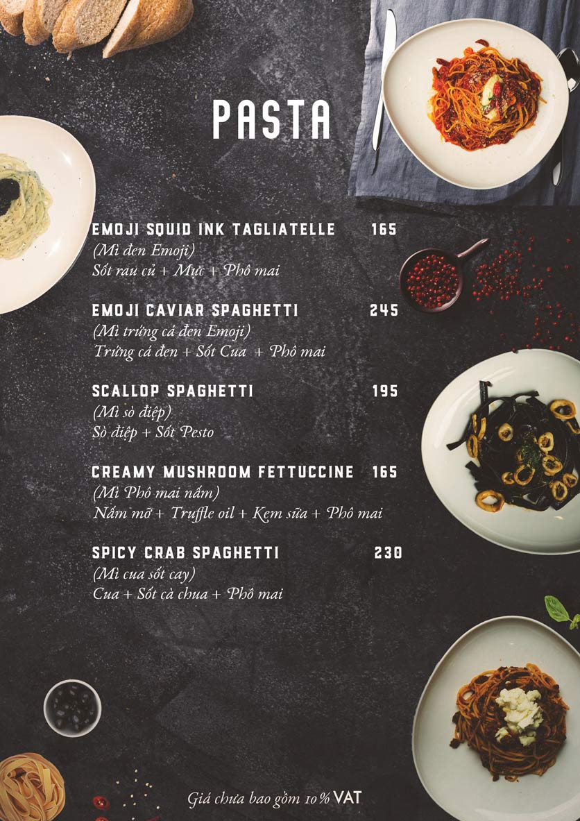 Menu Emoji Pizza - Hoàng Dư Khương 2