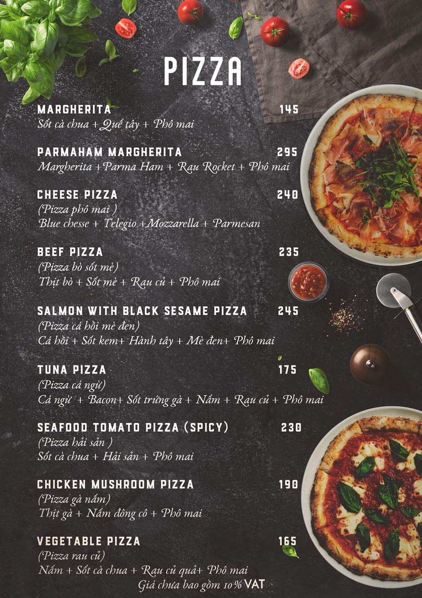Menu Emoji Pizza - Hoàng Dư Khương 5