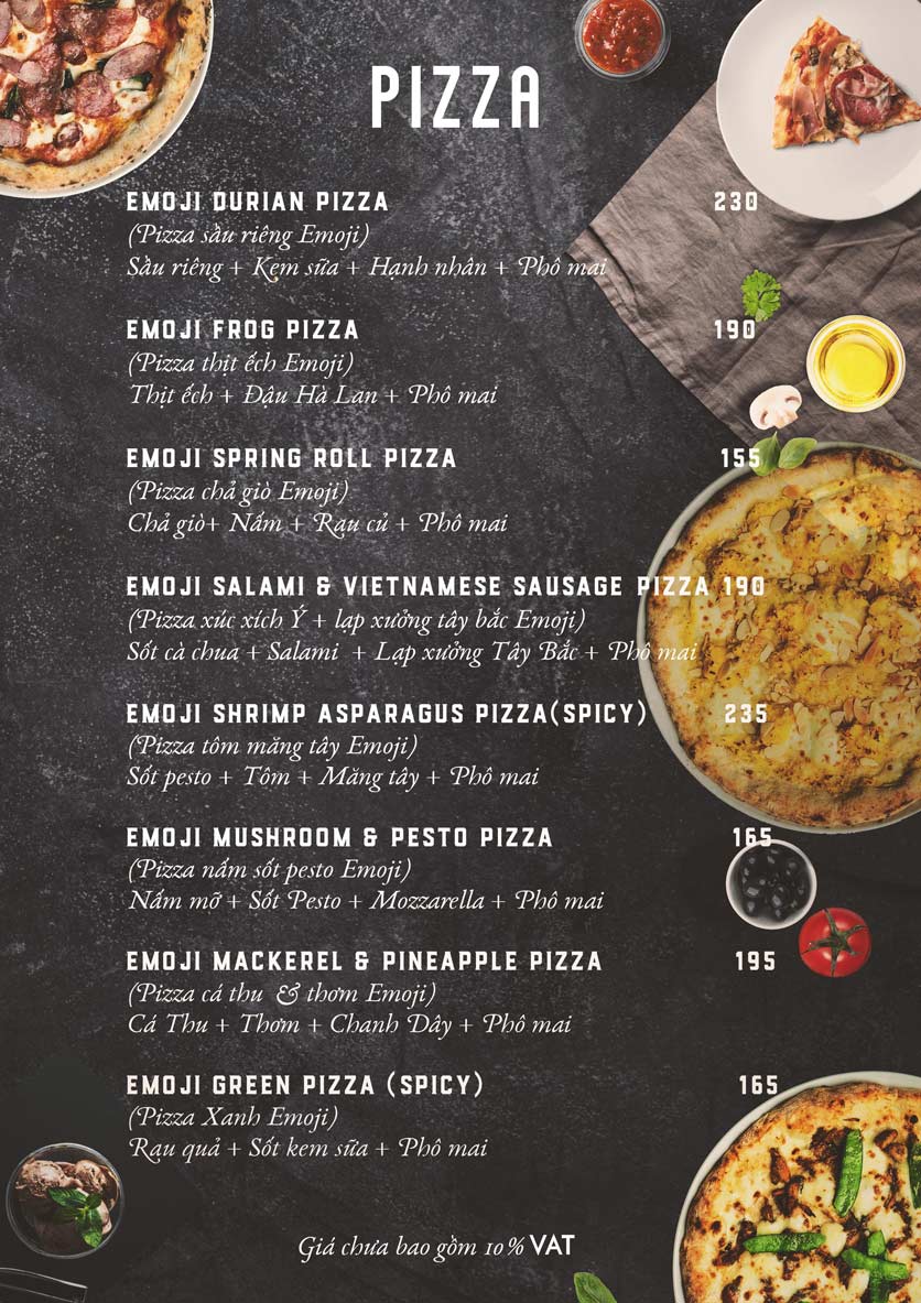 Menu Emoji Pizza - Hoàng Dư Khương 6
