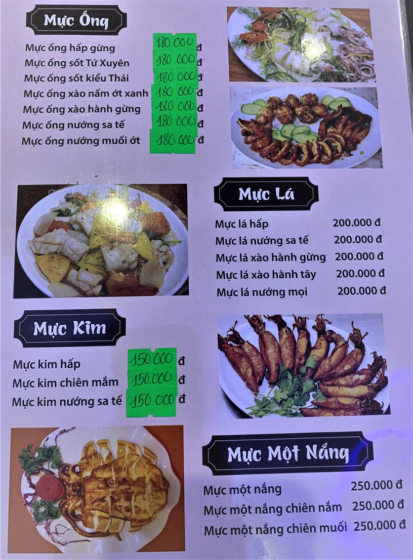 Menu Hải Sản Sông Hàn - Trần Hưng Đạo 5