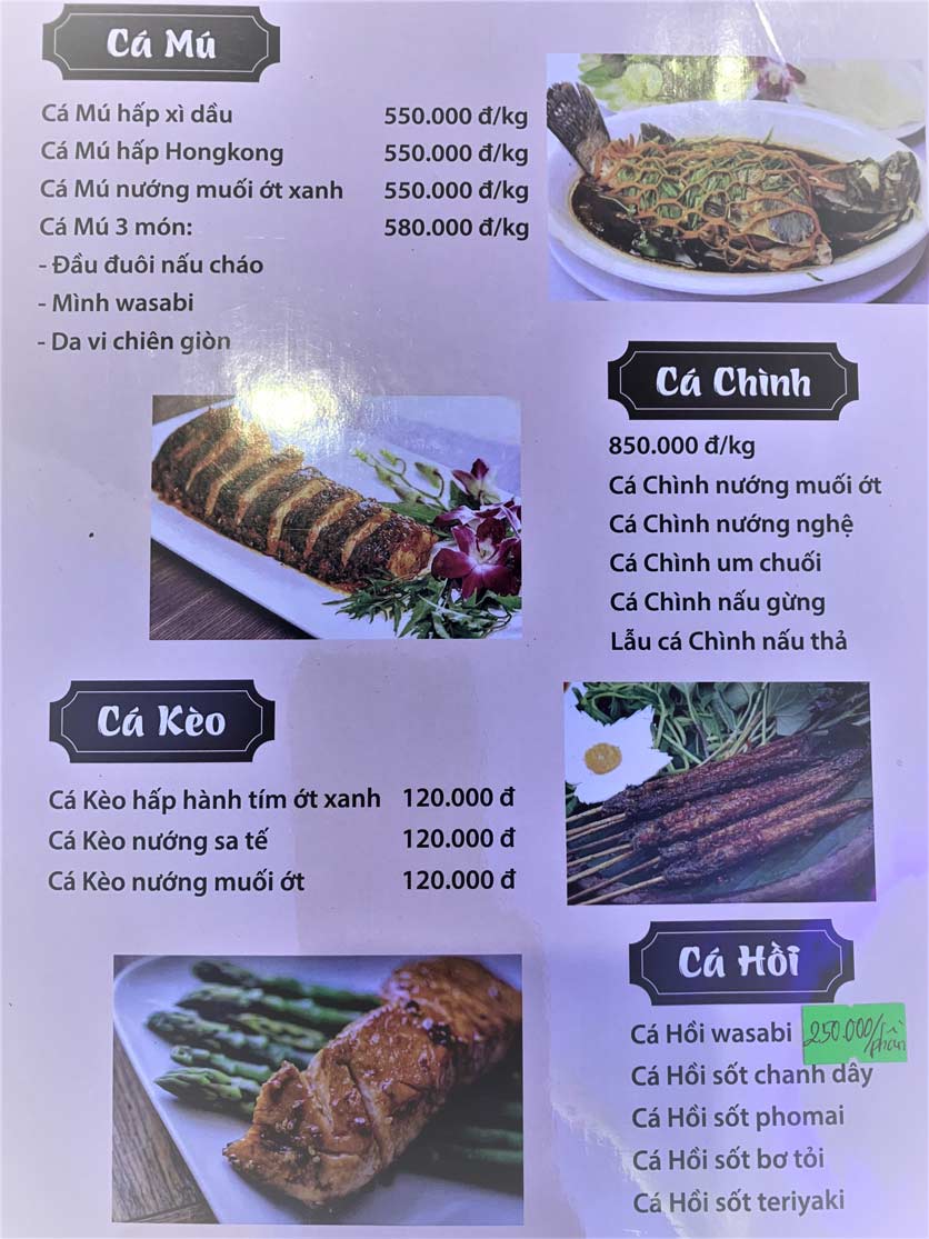 Menu Hải Sản Sông Hàn - Trần Hưng Đạo 6