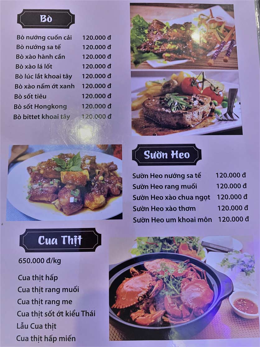 Menu Hải Sản Sông Hàn - Trần Hưng Đạo 7