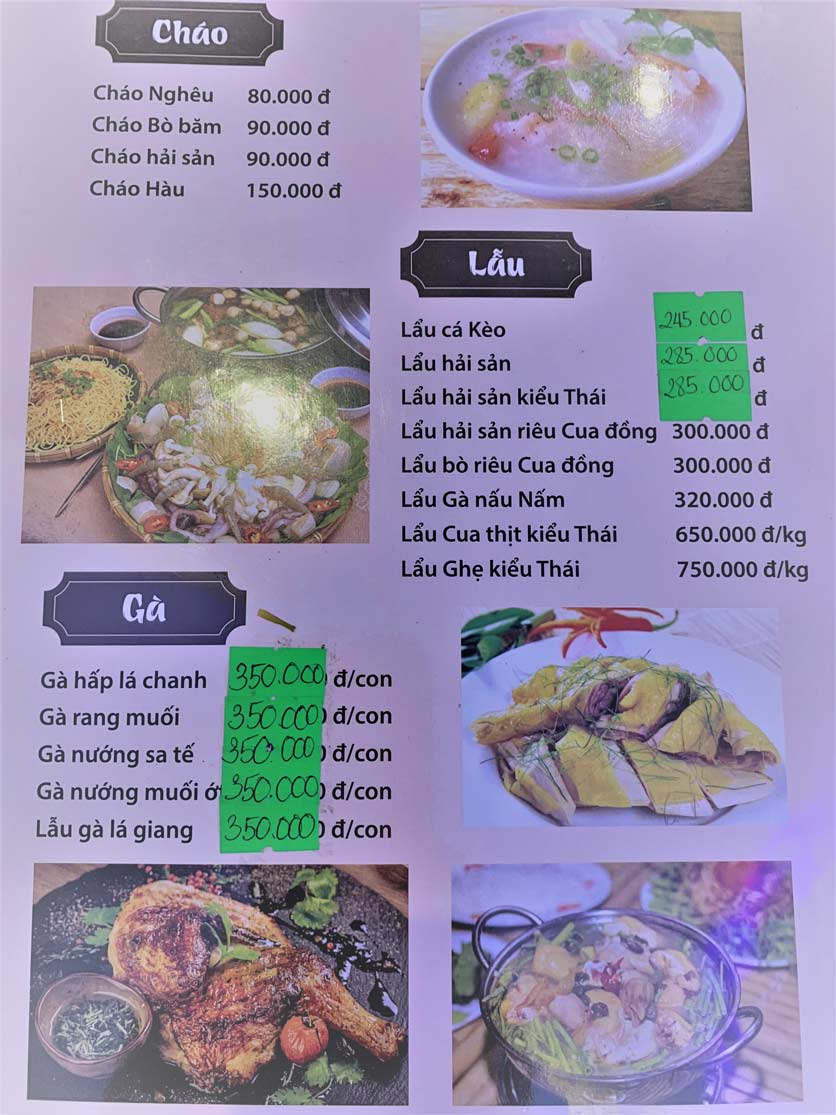 Menu Hải Sản Sông Hàn - Trần Hưng Đạo 9