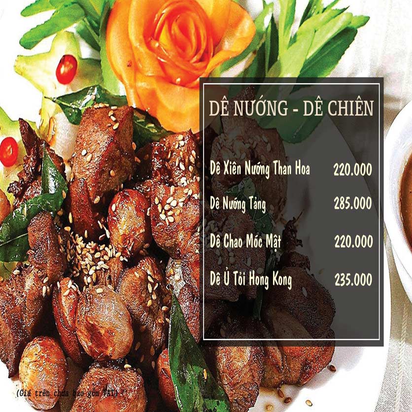 Menu Hao Yang - Dê Quảng Đông - Nguyễn Thị Định 3