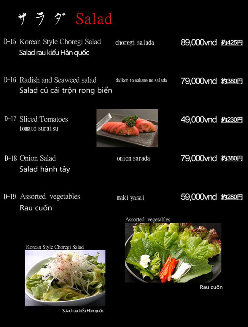 Menu Hibiki BBQ - Nguyễn Hữu Cảnh 10 
