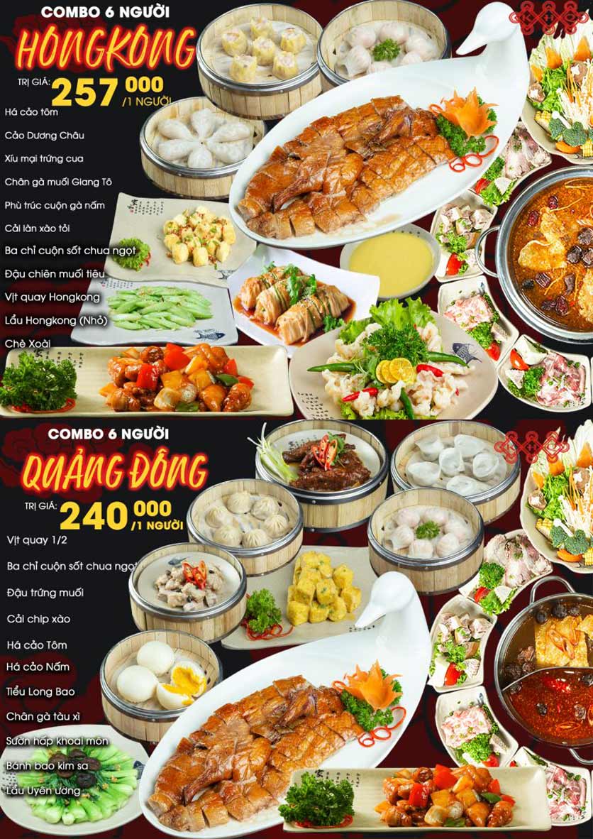 Menu Kiều Hoa Quán - Tô Hiệu 10 