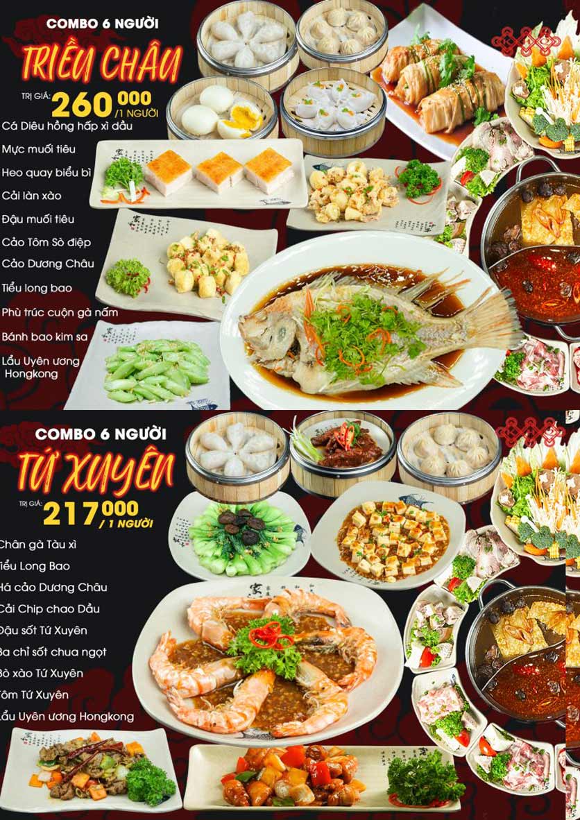 Menu Kiều Hoa Quán - Tô Hiệu 12 